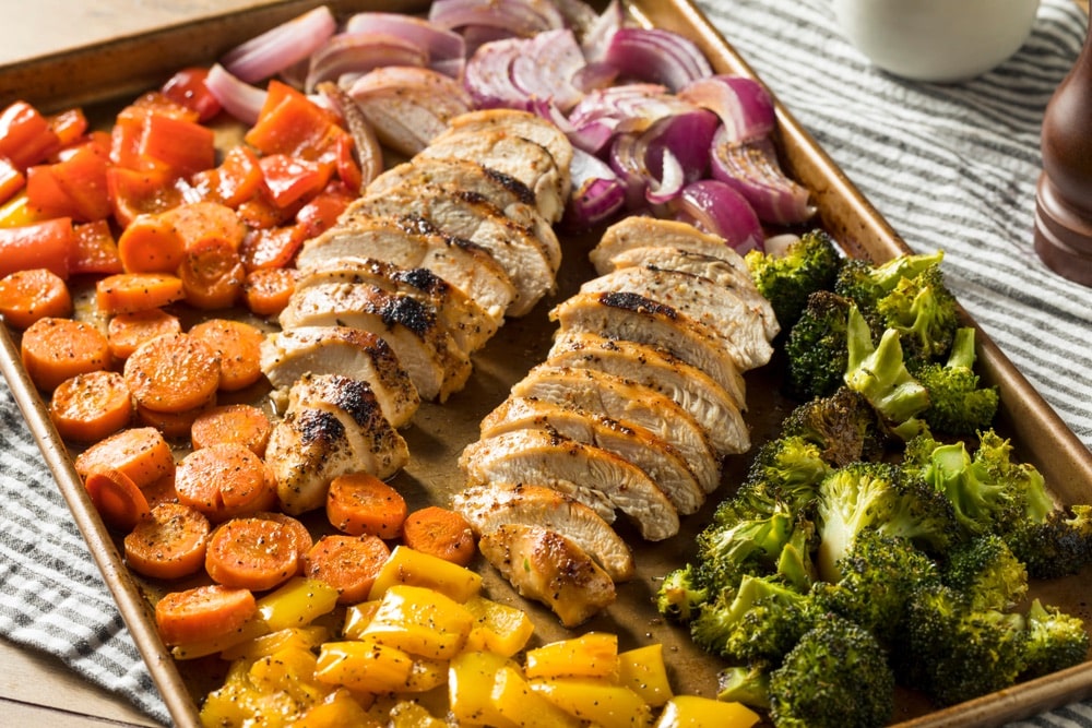 Chicken with Rainbow Vegetables