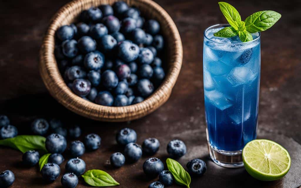 Blueberry Basil Gin Fizz image